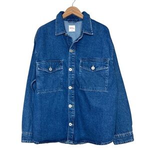 Edition by John Boyega x H&M Collab Denim Shirt Jacket Large Shacket Button up